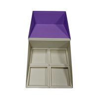Cajas de Regalo de Papel para Empaque de Barras de Chocolate y Dulces de Diseño Personalizado de Lujo al por Mayor, con Divisores y Tapa Abatible