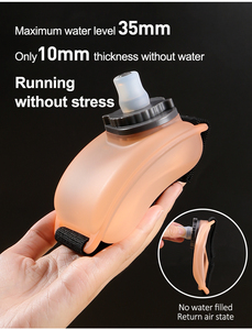 Bouteille d'eau carrée mini en silicone souple de qualité alimentaire sans BPA pour la course, le cyclisme, la gym, les sports et l'escalade - Product Image 4
