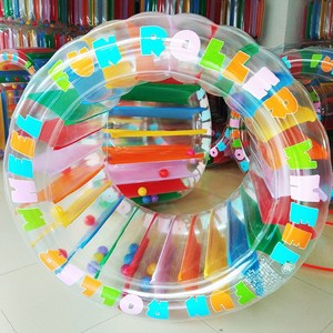 PVC Inflatable Water Roller For Children Fun Play Ride On Toy Indoor Outdoor Swimming Pool Recreation Game Equipment - Product Image 3