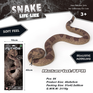 Animali selvatici rettili serie 3D di simulazione plastica materiale morbido TPR <span class=keywords><strong>Cobra</strong></span> <span class=keywords><strong>serpente</strong></span> giocattolo per bambini - Product Image 5