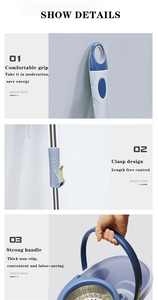 Ensemble de vadrouille et seau rotatifs à séparation sèche et humide à 360 degrés - Product Image 3