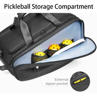 Sac à dos multifonctionnel grande capacité, étanche, avec bandoulière, pour pickleball, sport, voyage, extérieur et usage quotidien