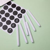 Stylos à craie liquide blanche avec logo personnalisé, marqueurs effaçables pour tableau lumineux LED, tableau noir, verre, céramique, cuir, bureau, école