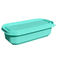 Boîte Bento jetable en plastique, très vendue, compatible micro-ondes, pour enfants, conteneur alimentaire anti-fuite, avec couvercle séparé pour plats à emporter