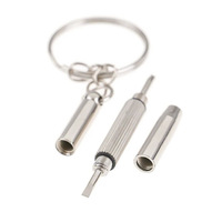 Kit de réparation 3-en-1 en acier inoxydable pour lunettes, lunettes de soleil et montres, avec tournevis de précision cruciforme et tournevis pour lunettes 2-en-1