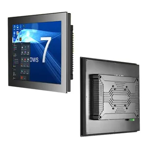 Monitor industrial embutido para pc industrial, painel de toque com 15 polegadas, hmi, linux, android, IP65, à prova d'água, 10.4, 12.1, 15, 17, 19 polegadas