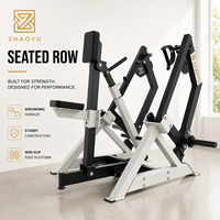 Machine à ramer assise à charge libre ZHAOYU avec poignées ergonomiques pour les centres de musculation commerciaux