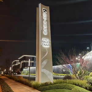 Bâtiment immobilier personnalisé Led <span class=keywords><strong>signalisation</strong></span> commerciale orientation directionnelle pylône signe pour les affaires aéroport hôtel centre commercial - Product Image 5