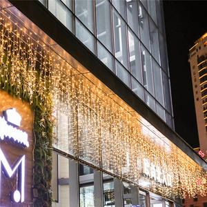 Magasins d'usine Noël Fée Glaçon Lumière 300 Led 110V 220V Fenêtre Chaîne Rideau Lumières En Gros - Product Image 4