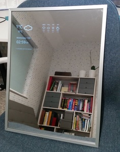 <span class=keywords><strong>Miroir</strong></span> intelligent debout avec caméra, 5 mm, 6 mm, <span class=keywords><strong>miroir</strong></span> de salle de bain intelligent à LED, décoration de salle de bain d'hôtel, maison, villa, rectangle, interrupteur tactile - Product Image 4