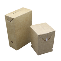 Emballage compostable Boîte en carton en papier kraft pour poulet frit Ad Chips Food