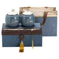 Emballage de boîte-cadeau MSH Style chinois 950ml pot de thé de cadeau d'anniversaire en céramique fait à la main
