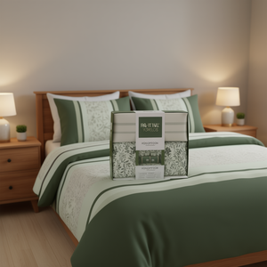 Juego de Edredón Hs-Twi Yurlos de 7 Piezas, Floral, Tejido de Algodón, Tamaños Queen, King y Super King, para Recámara, Hogar, Hotel, Bodas - Product Image 2