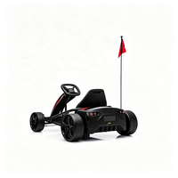 Nouveau Kart à Pédales Driftable à Quatre Roues pour Enfants, Voiture Jouet d'Exercice d'Extérieur à Double Propulsion avec Siège Réglable et Télécommande