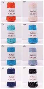 50 grammi, 3 <span class=keywords><strong>millimetri</strong></span>, filato di cotone puro con paillettes, tessuto a mano, 400 metri. Sono disponibili diversi colori per la selezione. - Product Image 6