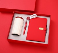 Set de Regalo Personalizado con Logotipo de la Marca Bona, Vaso Térmico de Acero Inoxidable, Batería Externa, Paraguas de Viaje, 3 en 1, Caja de Regalo Corporativa para Empresas