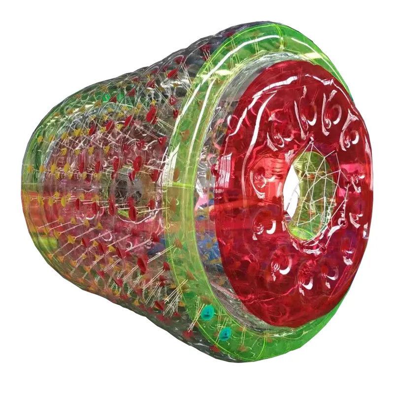 Bolas de rodillo inflables transparentes para caminar sobre el agua, cilindro de burbujas, bola Zorb para deportes acuáticos