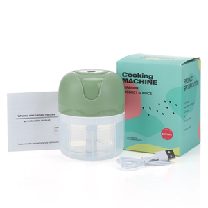 Hachoir à ail électrique <span class=keywords><strong>mini</strong></span> rechargeable USB 100 ml, robot culinaire portable pour gingembre, piment et légumes, fonctionnement à un bouton - Product Image 1