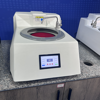 Single Disc Touch Screen Metallographic Sample Grinding Polishing Machine Two Rotating Speeds, Six-level Constant Speed