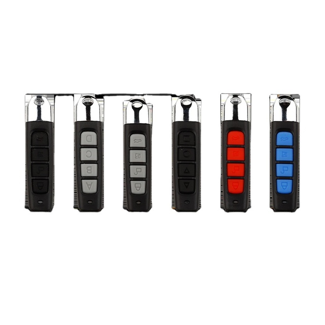 OEM Auto 315/433MHZ X11 4-Button Remote Replacement Control Car Key Shell ABS Plastic Black Water Resistant