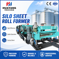 Machine de formage à rouleaux pour panneaux muraux de silo à céréales en acier galvanisé ondulé de 1 à 4,2 mm pour la production de tôles de silo de stockage de céréales