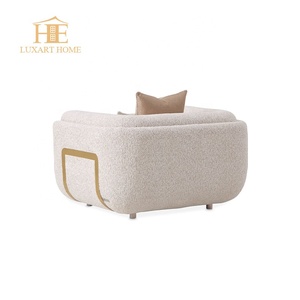 Modern Velvet Fabric Solid Wood Frame Durable Accent Barrel Chair Comfy <strong>Armchair</strong> for <strong>Nursery</strong> Living Room Bedroom - Product Image 3