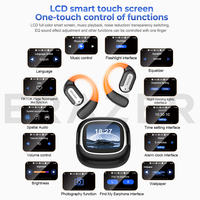 Headset Olahraga Erazer Xf32 HiFi dengan Terjemahan Bahasa AI, Daya Tahan Lama, Tahan Air, Layar LCD, Kualitas Suara Tanpa Hilang untuk Bermain Game