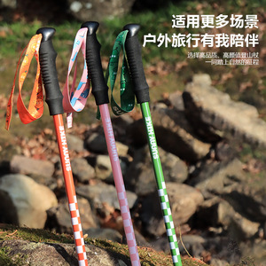 Bastones de Senderismo Sunnyhike de 62-100 cm, Aleación de Aluminio, Bloqueo Externo, Equipo de Trekking para Niños al Aire Libre - Product Image 1