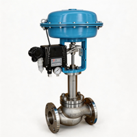 Vanne de régulation pneumatique pour huile et GPL haute pression avec régulateur auto-actif et coupe-circuit automatique en acier inoxydable