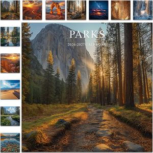 Calendrier mural 2026, 18 mois, Parcs nationaux, 2026-2027, <span class=keywords><strong>grand</strong></span> calendrier en papier offset avec taille personnalisable - Product Image 2