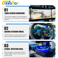 Equipo de Entretenimiento para Interiores, Máquina de Juegos de Realidad Virtual, Simulador de Conducción de Autos para Parques Temáticos