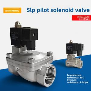 304 Edelstahl-Hochdruckmagnet-Steuer membran Wasseröl-Luft ventil 220V/24V Normaler weise geschlossene <span class=keywords><strong>Pilot</strong></span> ventile - Product Image 3