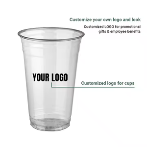 Vasos Desechables Ecológicos de PET de Pared Simple de 98 mm con Tapas, Logotipo Personalizable <span class=keywords><strong>para</strong></span> <span class=keywords><strong>Café</strong></span>, Leche, Té, <span class=keywords><strong>Agua</strong></span> <span class=keywords><strong>Mineral</strong></span> - Product Image 4