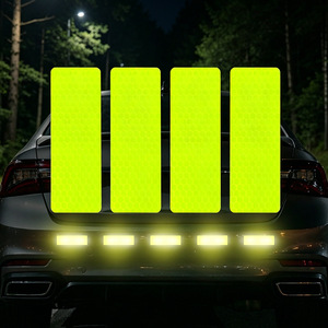 Reflective Stickers 8x3 Cm Adhesive Plastic Safety Warning Strips For Cars Bicycles Electric Vehicles - Product Image 3