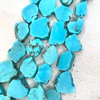 Perles de turquoise bleue pour la fabrication de bijoux