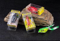 Fabrik-Großhandel Hohlkörper-Froschköder PVC-Box 5g-15g Weicher Oberflächenköder für Fluss, See & Bach