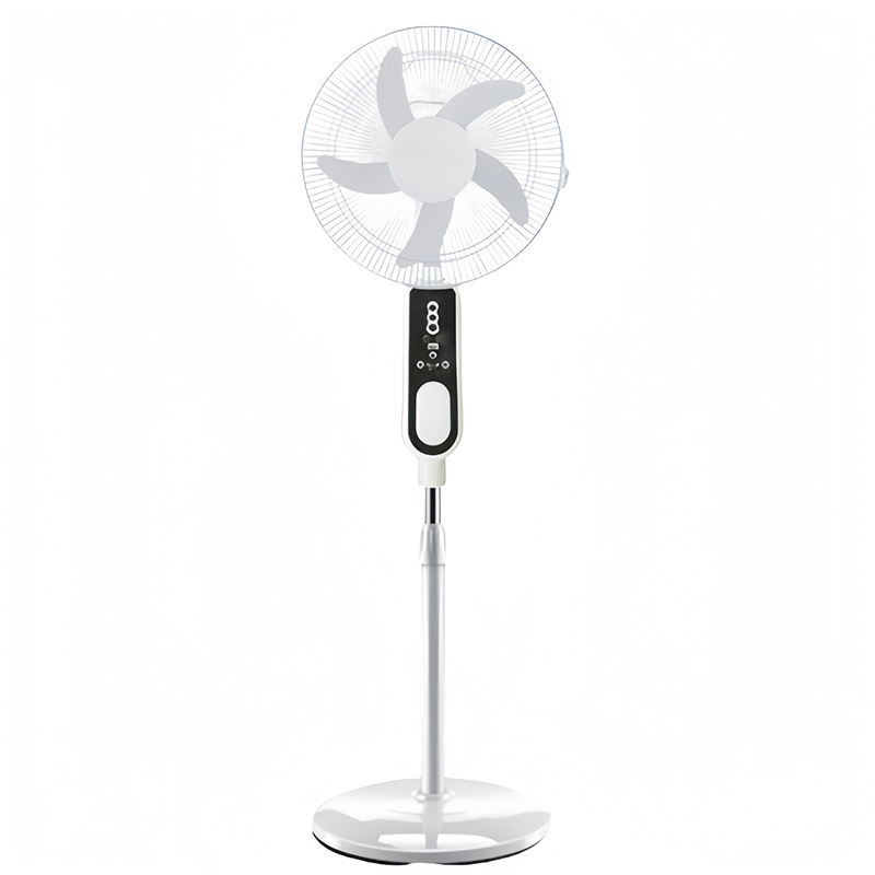 Purple Portable Solar Rechargeable Fan with