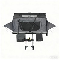 Tente de toit rigide triangulaire en aluminium Zentopia pour 2-3 personnes, quatre saisons, double couche, ouverture rapide hydraulique, imperméable 3000 mm