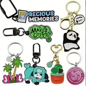 Fashion Customizable Keychain Personalized Alloy Enamel 3D Metal Logo Brand Letter Keychains Custom Keyring Key Ring with Logo