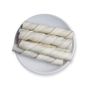 100% doğal ham deri füme domuz eti kabadayı sopa dolum köpek çiğnemek kemik aperatifler - Product Image 4