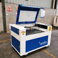 Machine de découpe laser compacte 9060 Co 2 prix le plus bas 60w 80w Machine de gravure pour papier de bambou en verre