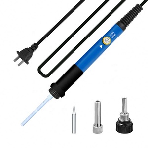 Soldador Eléctrico de Temperatura Ajustable 220V 110V 60W, Estación de Retrabajo de Soldadura, Puntas de Lápiz Térmico, Herramientas de Reparación - Product Image 4