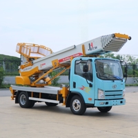 JIUHE Camion élévateur de chantier télécommandé 32m avec nacelle pour le transport de meubles et de matériel de construction