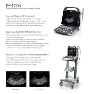 Échographe vétérinaire Mindray DP-10 pour examen abdominal et cardiaque des chiens et des chats - Product Image 6