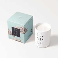 Fabrication en usine 100% emballage recyclable boîte-cadeau de bougies en carton personnalisé avec stratification mate dossiers de revêtement UV