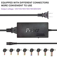 Chargeur universel pour ordinateur portable 96W, multifonction, tension réglable 12V 15V 16V 18V 19V 20V 24V, adaptateur secteur commutable