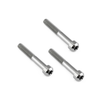 Kit de boulons en titane OEM DIN912 standard M5x12mm et M5x15mm, boulons Torx à tête parapluie hexagonale Gr5 pour pièces de moto et de vélo