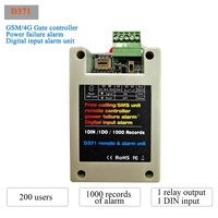 Contrôleur de porte intelligent d'appel gratuit/SMS 4G GSM et alarme de panne de courant et unité d'alarme d'entrée numérique