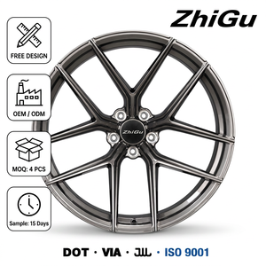 Rines Forjados ZhiGu Premium de 18-22 Pulgadas en Color Gris Metálico, Entrega en 15 Días para BMW M3 M4 Audi RS Mercedes Porsche Tesla - Product Image 1