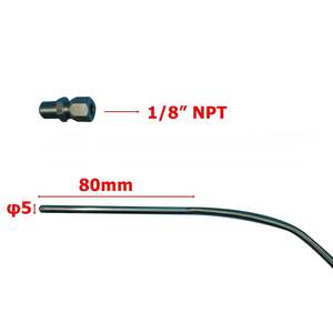 Capteur <span class=keywords><strong>de</strong></span> température à thermocouple <span class=keywords><strong>de</strong></span> type K à jonction exposée, filetage NPT 1/8, raccord à compression réglable, longueur réglable - Product Image 3